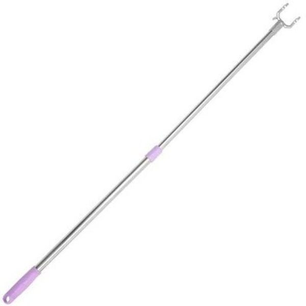 Stainless-Steel Telescopic Wardrobe Pole Hook