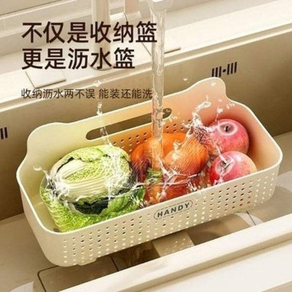 Punch-Free Wall Hanging Multi-Purpose Kitchen Storage Rack