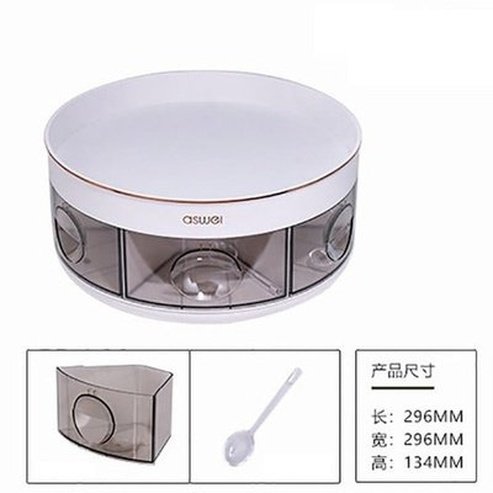 Plastic Round Rotating Spice Organizer Rack Seasoning Storage Rack Rotating Organizer Round Shelf Spice Tray. Kitchen Organizers. Type: Spice Organizers.