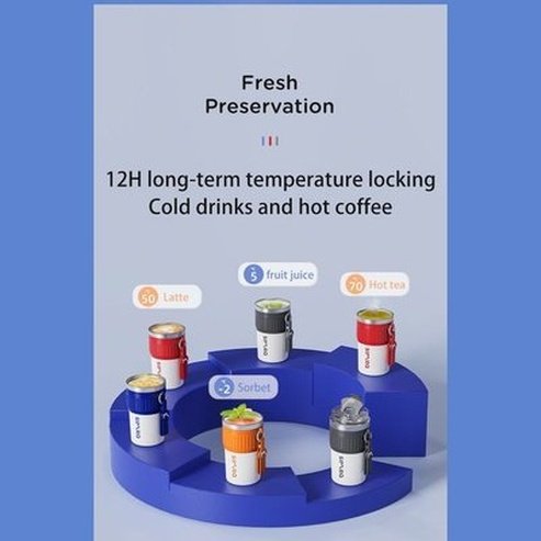 Non-slip Portable Coffee cup with lifting rope