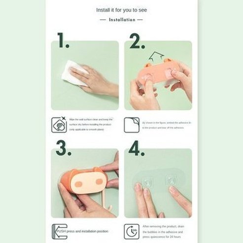 Cartoon Broom Holder Heavy Duty Practical Clip Mop Organizer Wall Mount Hook Stainless Steel Storage Space Saving Hanger Use: Sundries: Storage Hooks and Racks.