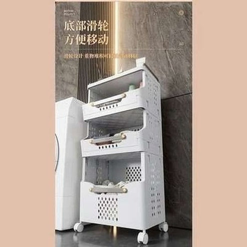 Large Capacity Multi-layer Foldable Dirty Clothes Basket