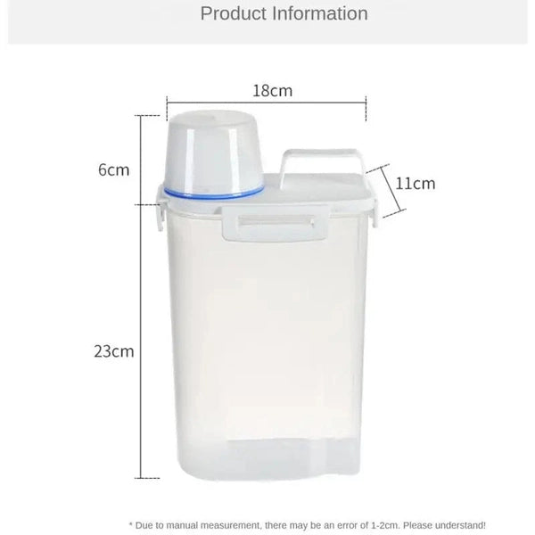 2000ml Food Grade Grain Storage Box Sealed Moisture Waterproof