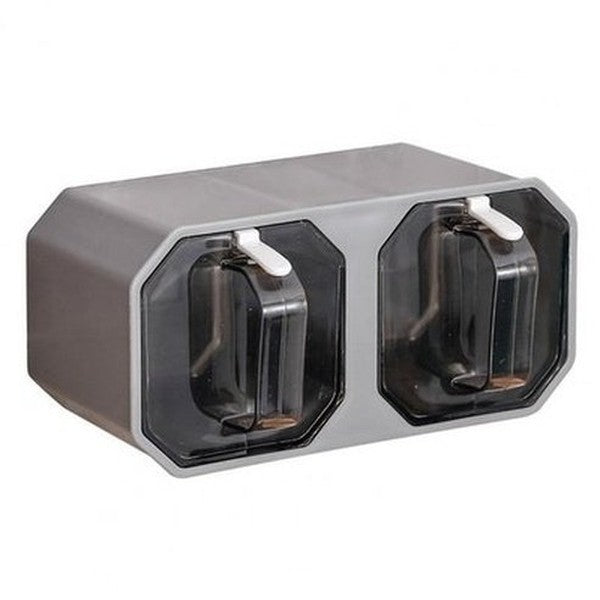 Elevate your culinary game with our 3-grid seasoning boxes set - wall-mounted, transparent, and drawer-designed for ultimate moisture protection: Spice Organizers.