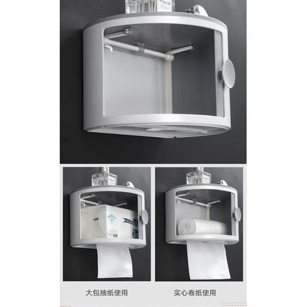Elegant Wall-Mounted Waterproof Toilet Roll Holder Paper Dispenser