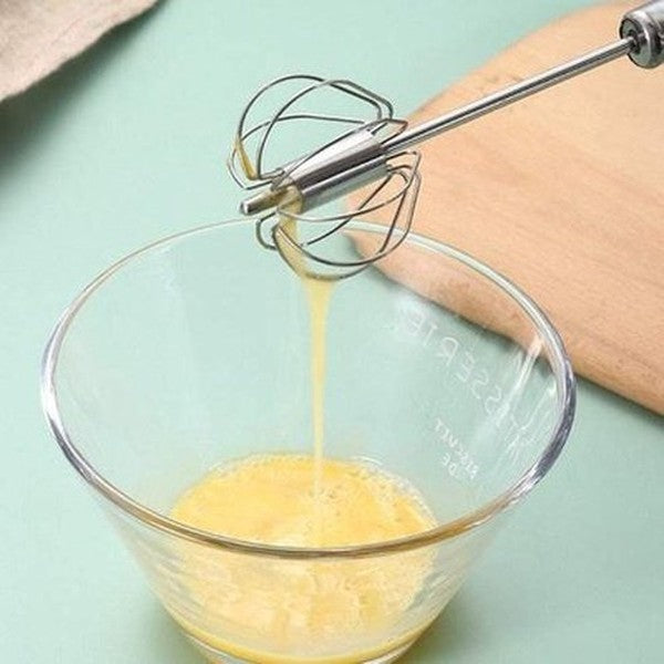 Stainless-Steel Manual Semi-automatic Egg Beater