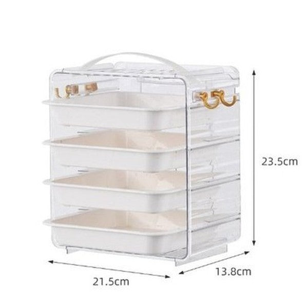Clear Multi-layer Side Dish Storage Organizer Box