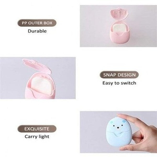 Cartoon Disposable Cleaning Travel Paper Soap
