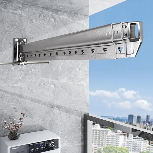 Wall-Mounted Foldable Laundry Drying Rack