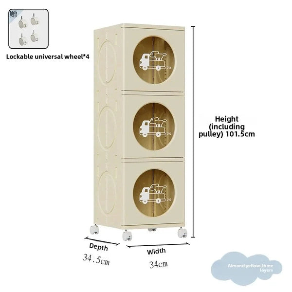Folding Storage Cabinet, Toy and Snack Store Locker
