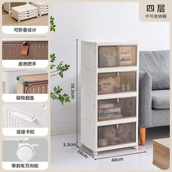 Multifunctional Space Saving Sideboard Drawer Unit Folding Sideboard Portable Modern Kitchen Furniture. Storage &and Organization: Household Storage Drawers.