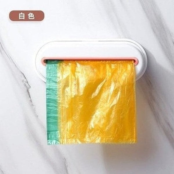 Kitchen Bathroom Hanging Trash Bag Dispenser and Storage Box Wall Mounted Kitchen Plastic Bag Container. Cleaning Tools. Type: Trash Cans & Wastebaskets.