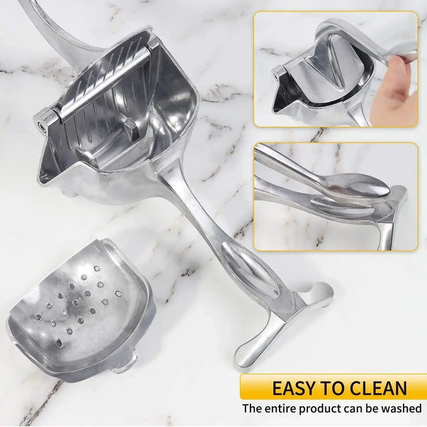 Manual Juice Squeezer, Aluminum Alloy Hand Pressure Juicer