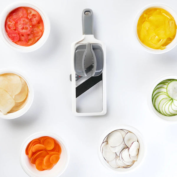 Safe Mandoline Food Slicer, Comfort Grip Mandolin, French Fry Cutter,