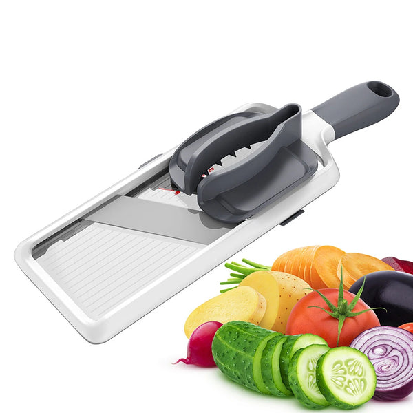 Safe Mandoline Food Slicer, Comfort Grip Mandolin, French Fry Cutter,