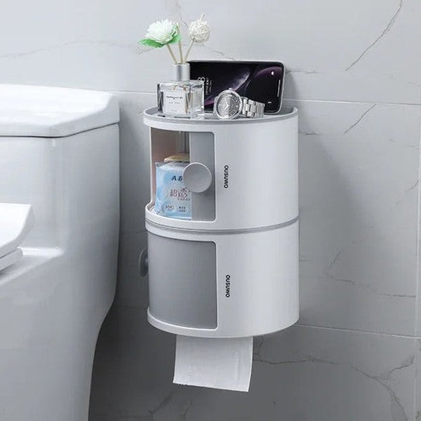 Elegant Wall-Mounted Waterproof Toilet Roll Holder Paper Dispenser