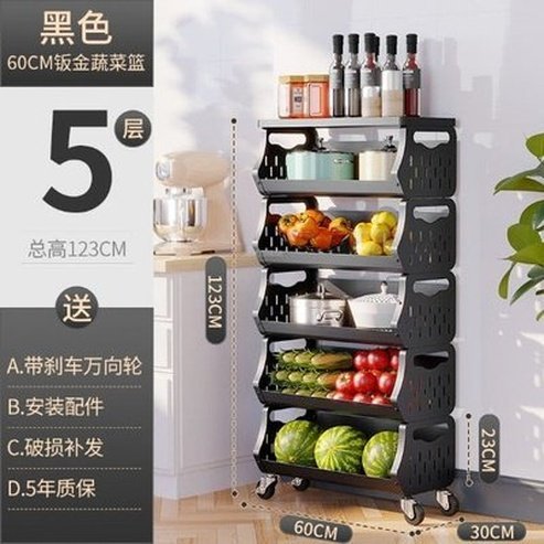 Modern Metal Kitchen Trolleys Simple Wheeled Cart