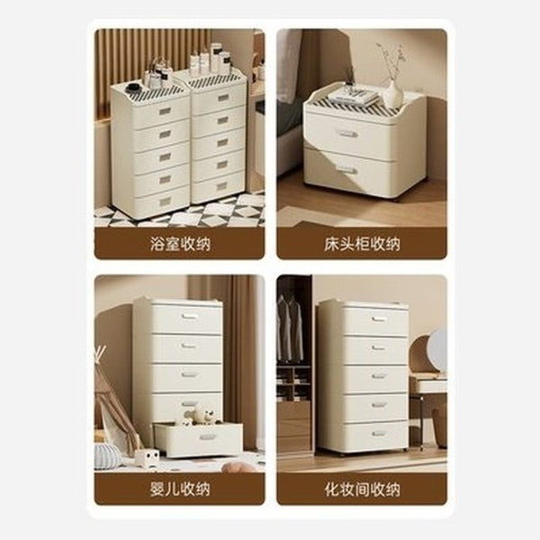 Multipurpose Drawer-Styled Nightstand Bedside Table Living Room Children's Toy Finishing Artifact Bedroom Small Clothes Storage Cabinet. Type: Nightstands