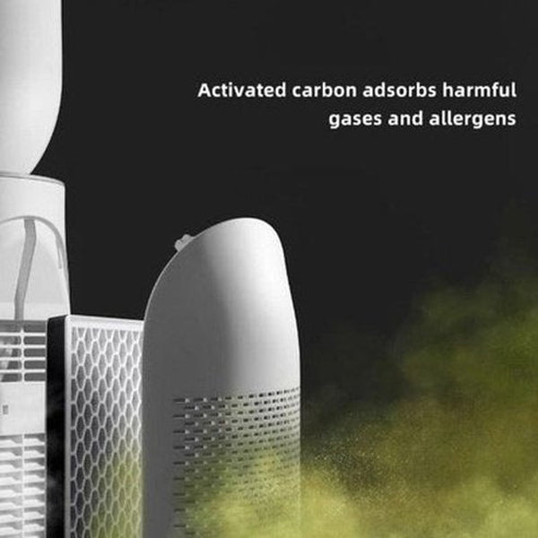 Keheal Air Purification Circulation Bladeless Fan Ultra-Quiet Dormitory Desk Floor Electric Fan Tower Fan Bladeless Room. Climate Control Appliances: Fans.