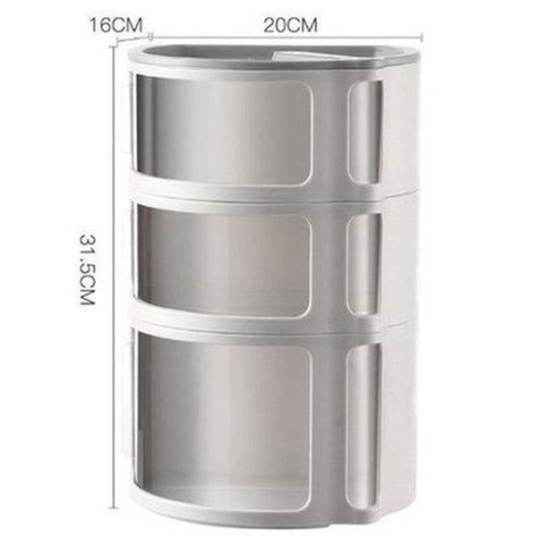 Modern Simple Multifunctional Shelf Creative Sliding Door Tissue Box Wall Mounted Plastic Shelf Stackable