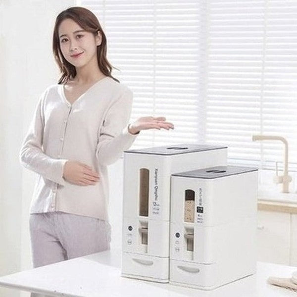 Japanese Style Metering Rice Storage Barrel