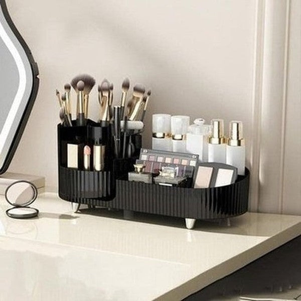 Rotating Cosmetic Storage Box Makeup Brush Organizer