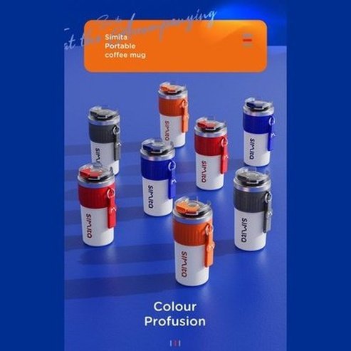 Non-slip Portable Coffee cup with lifting rope