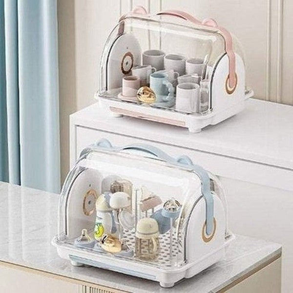 Dustproof Cleaning Drainer Nursing Bottle Storage Box