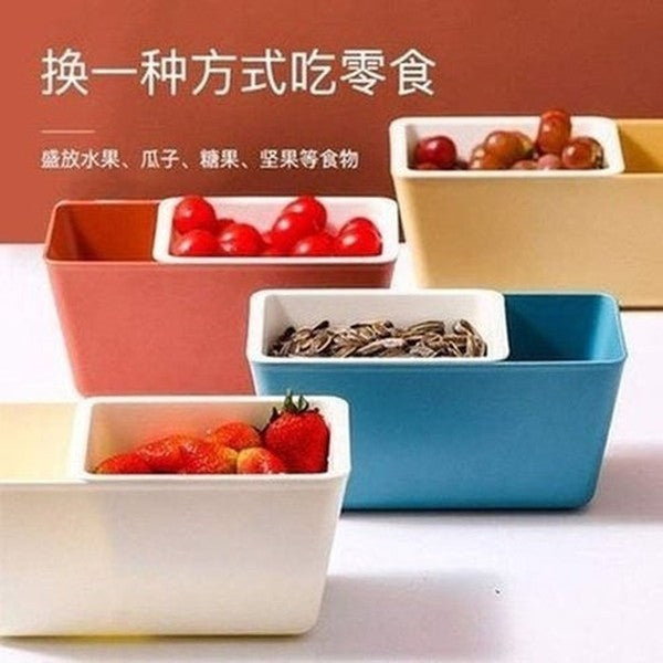 Double Fruit Bowl Drain Basket - Eco-Friendly Kitchen Organizer