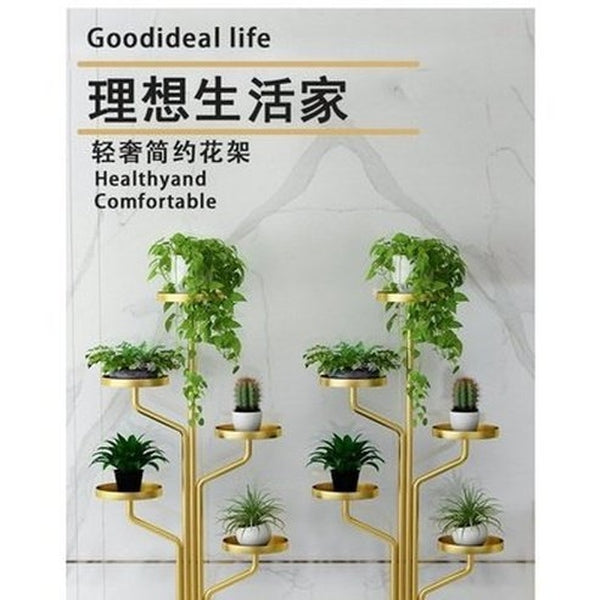Simple Modern Living Room Floor Type Indoor Iron Flower Pot Frame Balcony Fleshy Plant Layer Rack. Decor. Type: Garden Pot Saucers & Trays.