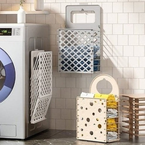 Wall-Mounted Laundry Hamper Dirty Clothes Organizer