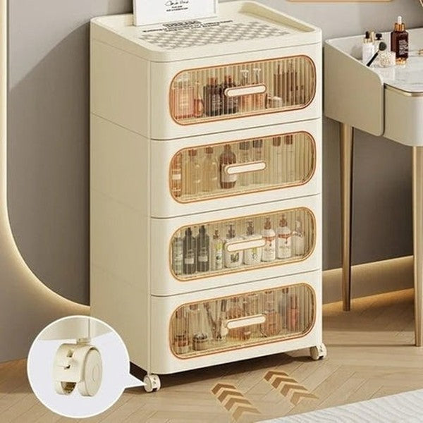 Slim Rolling Storage Cabinet | Japanese-Inspired Gap Organizer for Bedroom, Kitchen & Bathroom