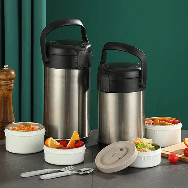 Lunch Box with Spoon and Fork