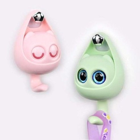 Cute Cartoon Big Owl Blinks Eyes Hook Storage Key