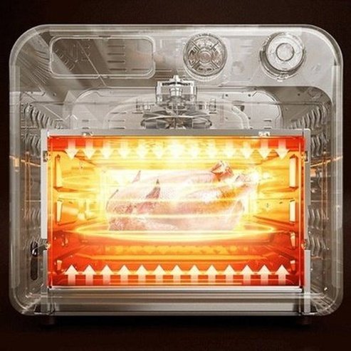 DAEWOO New Air Fryer Oven All-in-one Machine Household Small Multi-functional Intelligent Visual Electric Fryer. Kitchen Appliances: Microwave Ovens.