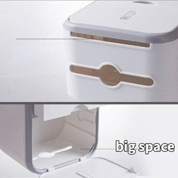 Punch-free Toilet Paper Holder Box Waterproof Tissue Storage Box Wall Mounted Bathroom Shelf Kitchen Bathroom Storage Holder. Type: Toilet Paper Holders.
