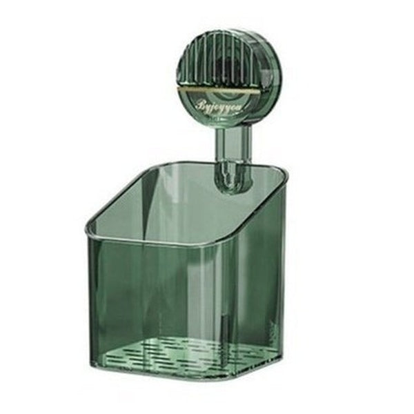 Bathroom Accessories Transparent Silver Storage Cosmetic Storage Rack Suction Cup Storage Basket