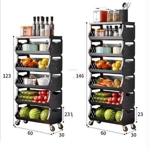 Modern Metal Kitchen Trolleys Simple Wheeled Cart