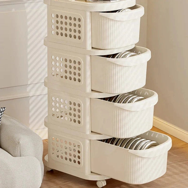 Snack Cabinet Cart, Trolley Drawer Type Rack