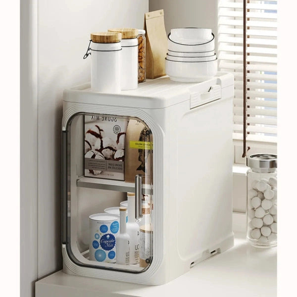 Movable Multilayer PP Rolling Cart Storage Organizer, Storage Rack Cart Shelf