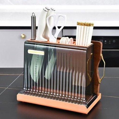 Light Cookware Rack Cutlery Holder Knife Storage Block