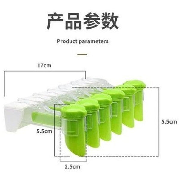 Sealing clip kitchen wall-mounted seasoning rack