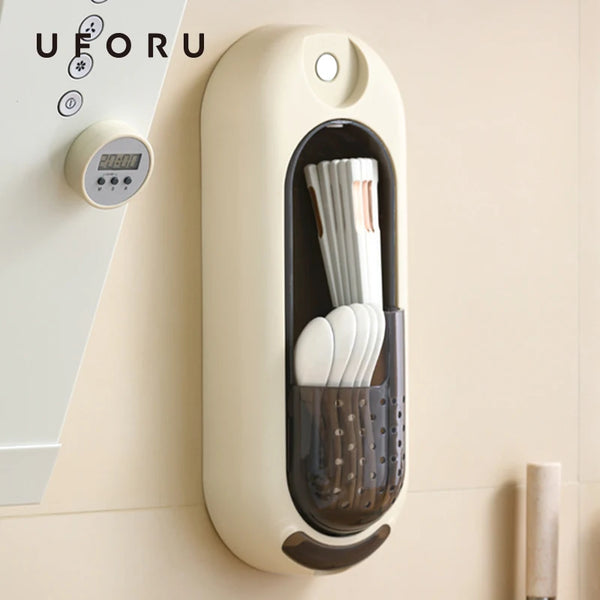 UFORU Chopsticks Cage Wall Hanging Storage Box