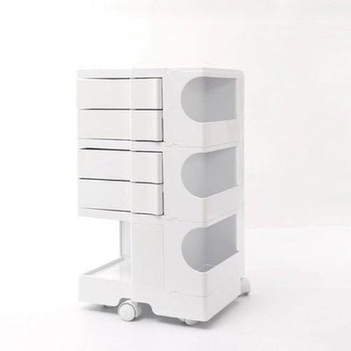 Indulge in the luxurious style of the Nordic Rotating Multilayer Bed Table, perfect for the small apartment. Decor. Furniture. Tables. Type: Nightstands.