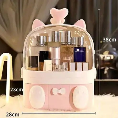 LED Desktop Makeup Organizer Box