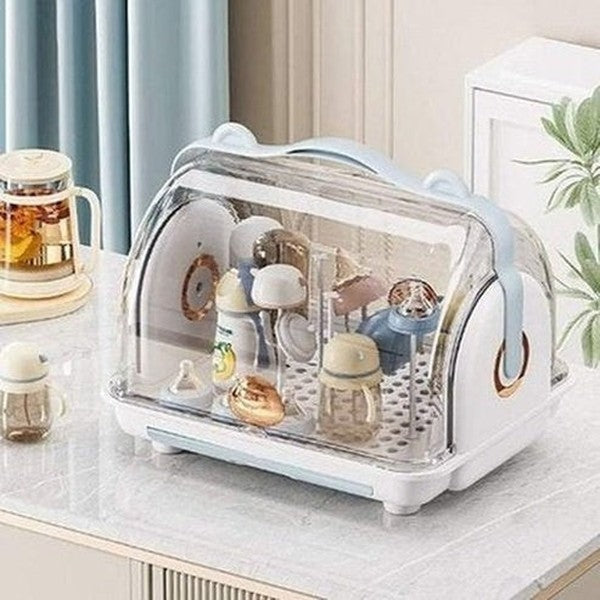 Dustproof Cleaning Drainer Nursing Bottle Storage Box