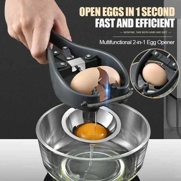 Manual Egg Scissors for Easy Eggshell Cracking, Separator & Cutter