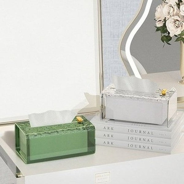Introducing our light luxury tissue box, designed to fit seamlessly with any decor. Bathroom Accessories. Product Type: Facial Tissue Holders.