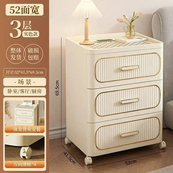 Slim Rolling Storage Cabinet | Japanese-Inspired Gap Organizer for Bedroom, Kitchen & Bathroom