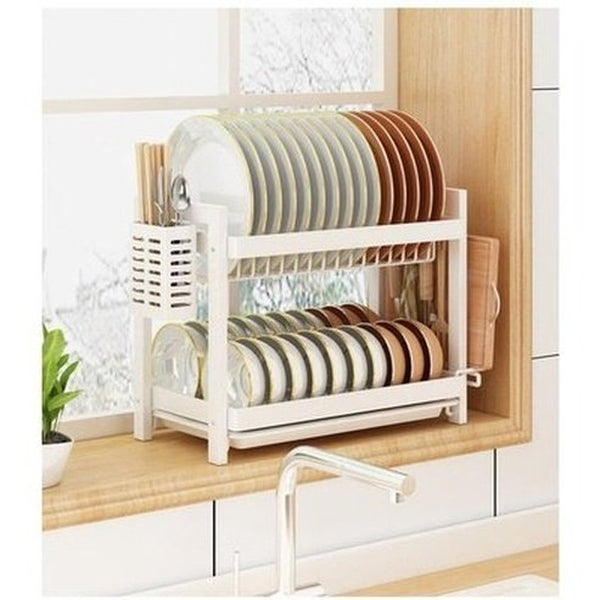 Multi-functional Pantry Kitchen Counter Shelf Organizer Dish Drainer Tableware Drainboard Bowl Plate Drying Rack Spice Storage. Type: Dish Racks & Drain Boards